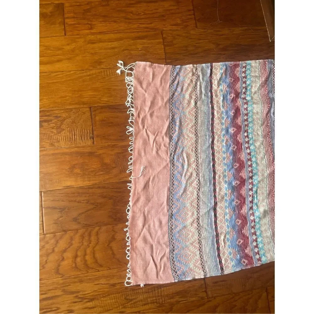 Southwestern Table Runner Aztec Geometric Design 62 X 26